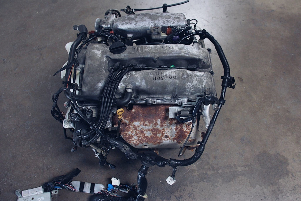 JDM Nissan Silvia S14 NA SR20 2.0L Non-Turbo Silver Top Engine - JDM Hotline