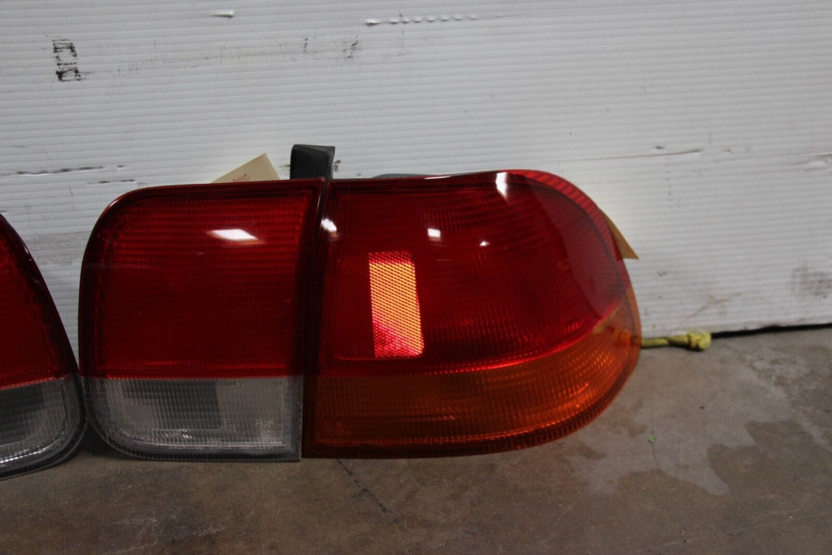 Civic Ek Lights Red/Clear Tail Lights For 1999-2000 Honda Civic EK Sedan - Spec-D Tuning Ef Civic Tail Lights Civic Ek Lights Red/Clear Tail Lights For 1999-2000 Honda Civic EK Sedan - Spec-D Tuning Ef Civic Tail Lights